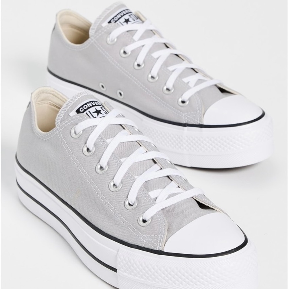 Converse Women's Light Gray Canvas Sneakers